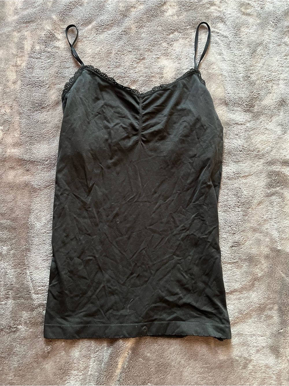 Victoria's Secret Black Lace-Trim Camisole